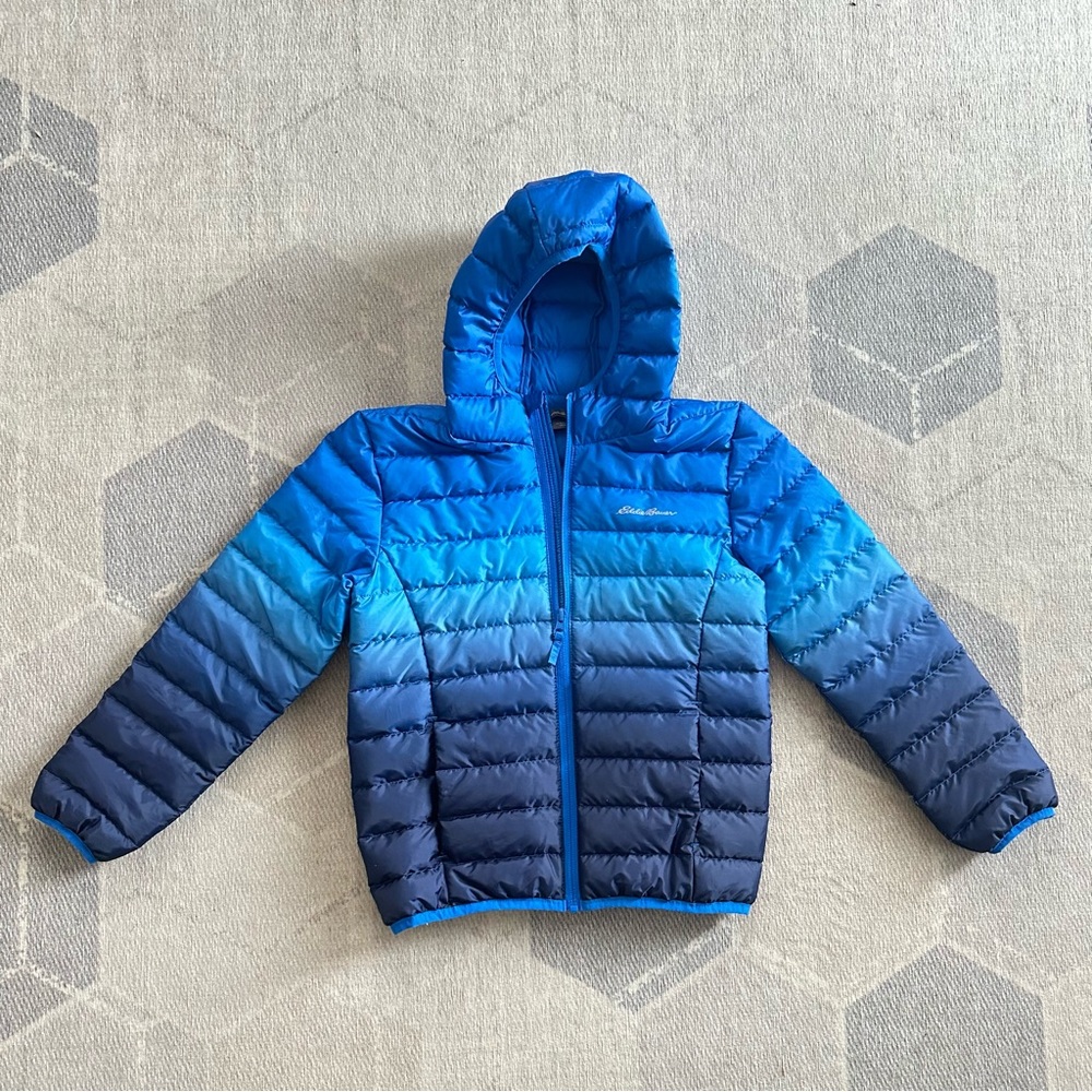 EDDIE BAUER CirrusLite Down Hooded Jacket KIDS size SMALL